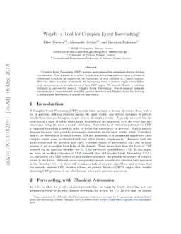 Wayeb: a Tool for Complex Event Forecasting