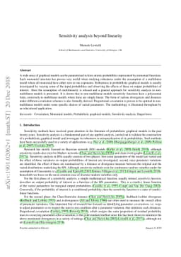 Sensitivity analysis beyond linearity
