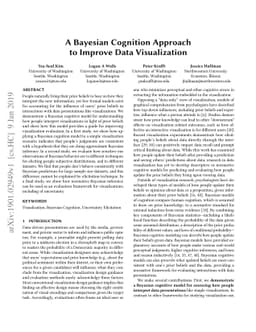 A Bayesian Cognition Approach to Improve Data Visualization