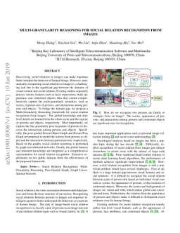 Multi-Granularity Reasoning for Social Relation Recognition from Images
