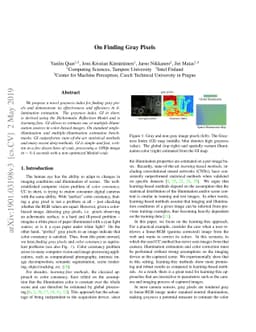 On Finding Gray Pixels