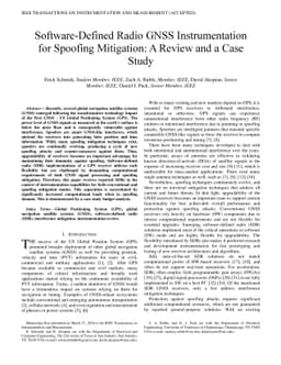 Software-Defined Radio GNSS Instrumentation for Spoofing Mitigation: A
  Review and a Case Study