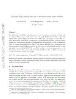 Identifiability and estimation of recursive max-linear models