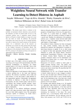 Weightless Neural Network with Transfer Learning to Detect Distress in
  Asphalt