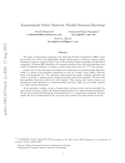 Exponentially Faster Massively Parallel Maximal Matching