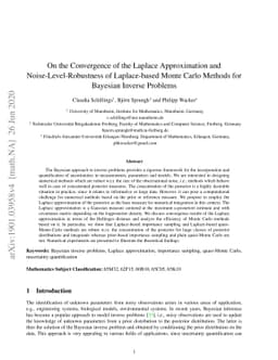 On the Convergence of the Laplace Approximation and
  Noise-Level-Robustness of Laplace-based Monte Carlo Methods for Bayesian
  Inverse Problems