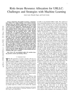 Risk-Aware Resource Allocation for URLLC: Challenges and Strategies with
  Machine Learning