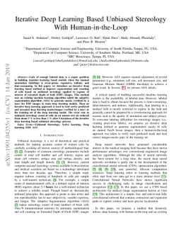 Iterative Deep Learning Based Unbiased Stereology With Human-in-the-Loop