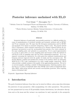 Posterior inference unchained with EL_2O