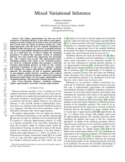 Mixed Variational Inference