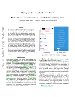 Sharing emotions at scale: The Vent dataset