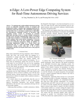 PI-Edge: A Low-Power Edge Computing System for Real-Time Autonomous
  Driving Services