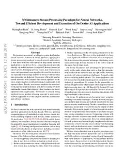 NNStreamer: Stream Processing Paradigm for Neural Networks, Toward
  Efficient Development and Execution of On-Device AI Applications
