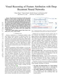 Visual Reasoning of Feature Attribution with Deep Recurrent Neural
  Networks