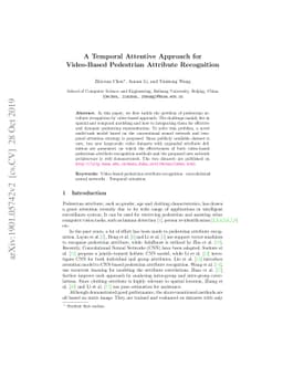 A Temporal Attentive Approach for Video-Based Pedestrian Attribute
  Recognition