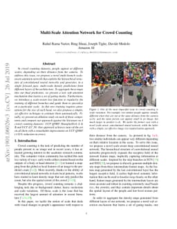 Multi-Scale Attention Network for Crowd Counting