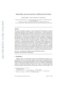 Infeasibility and structural bias in Differential Evolution