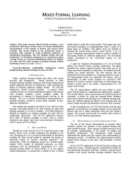Mixed Formal Learning: A Path to Transparent Machine Learning