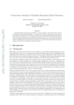 Correctness Analysis of IBFT