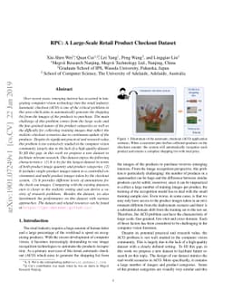 RPC: A Large-Scale Retail Product Checkout Dataset