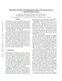 DistCache: Provable Load Balancing for Large-Scale Storage Systems with
  Distributed Caching