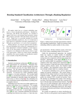 Boosting Standard Classification Architectures Through a Ranking
  Regularizer