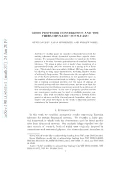 Gibbs posterior convergence and the thermodynamic formalism
