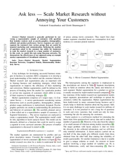 Ask less - Scale Market Research without Annoying Your Customers