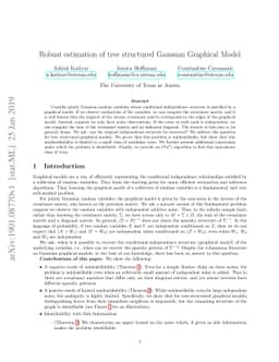 Robust estimation of tree structured Gaussian Graphical Model
