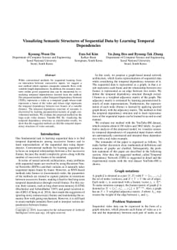 Visualizing Semantic Structures of Sequential Data by Learning Temporal
  Dependencies