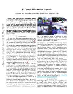 4D Generic Video Object Proposals
