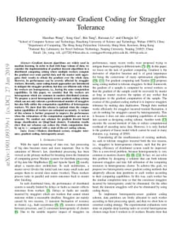 Heterogeneity-aware Gradient Coding for Straggler Tolerance