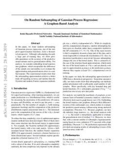 On Random Subsampling of Gaussian Process Regression: A Graphon-Based
  Analysis