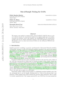 Out-of-Sample Testing for GANs