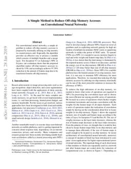 A Simple Method to Reduce Off-chip Memory Accesses on Convolutional
  Neural Networks