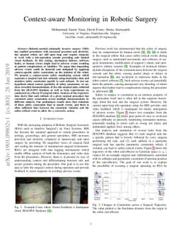 Context-aware Monitoring in Robotic Surgery