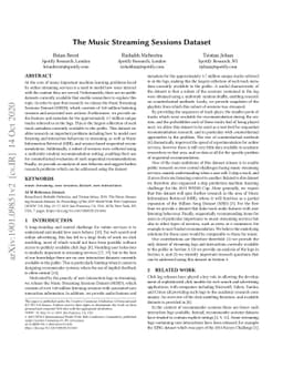 The Music Streaming Sessions Dataset