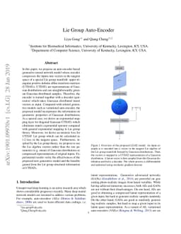 Lie Group Auto-Encoder