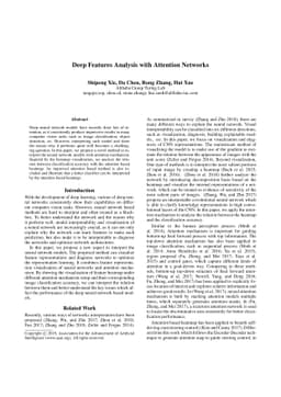 Deep Features Analysis with Attention Networks