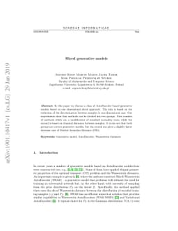 Sliced generative models