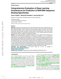Comprehensive Evaluation of Deep Learning Architectures for Prediction
  of DNA/RNA Sequence Binding Specificities