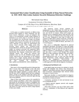 Automated Skin Lesion Classification Using Ensemble of Deep Neural
  Networks in ISIC 2018: Skin Lesion Analysis Towards Melanoma Detection
  Challenge