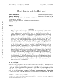 Metric Gaussian Variational Inference