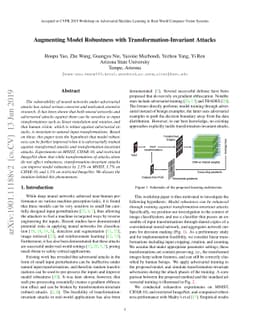 Augmenting Model Robustness with Transformation-Invariant Attacks