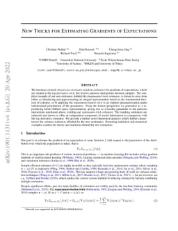 New Tricks for Estimating Gradients of Expectations