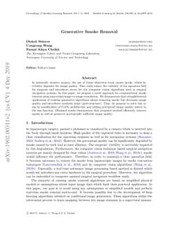 Generative Smoke Removal