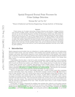 Spatial-Temporal-Textual Point Processes for Crime Linkage Detection