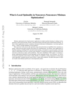 What is Local Optimality in Nonconvex-Nonconcave Minimax Optimization?