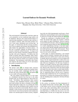 Learned Indexes for Dynamic Workloads
