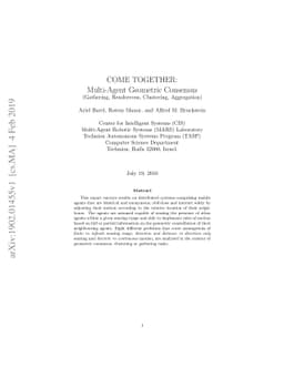 COME TOGETHER: Multi-Agent Geometric Consensus (Gathering, Rendezvous,
  Clustering, Aggregation)